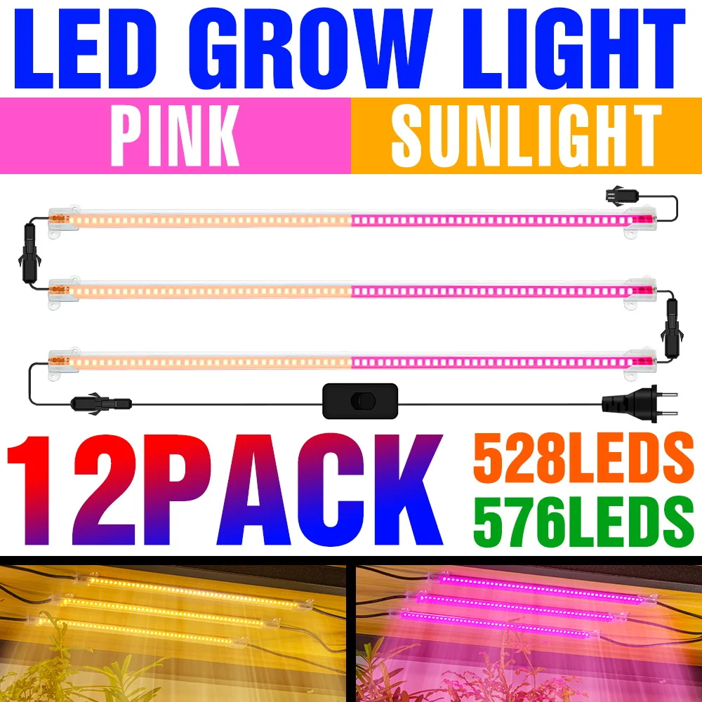 Indoor LED Grow Light Full Spectrum Plant Growth Lamp EU Plug Hydroponics Phytolamps Greenhouse Seedling Flower Phyto Lamp 220V