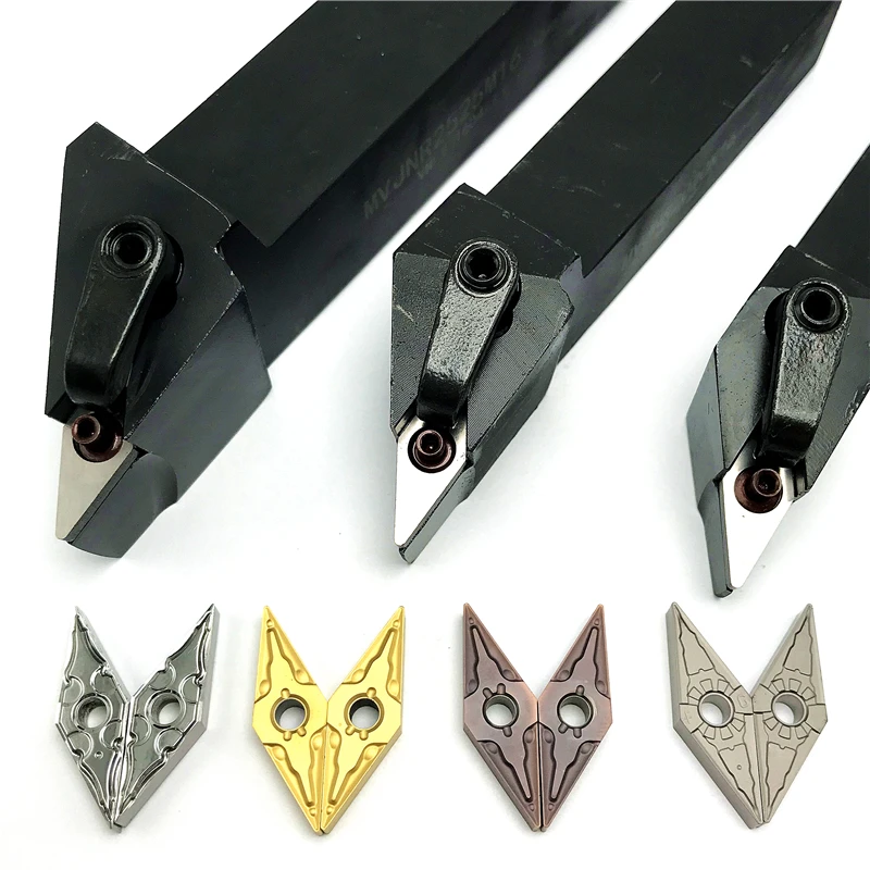 

Цилиндрический держатель инструмента с ЧПУ MVJNR1616K16 MVJNR2020K16 MVJNR2525M16 93 ° Режущие инструменты для токарных станков серии VNMG