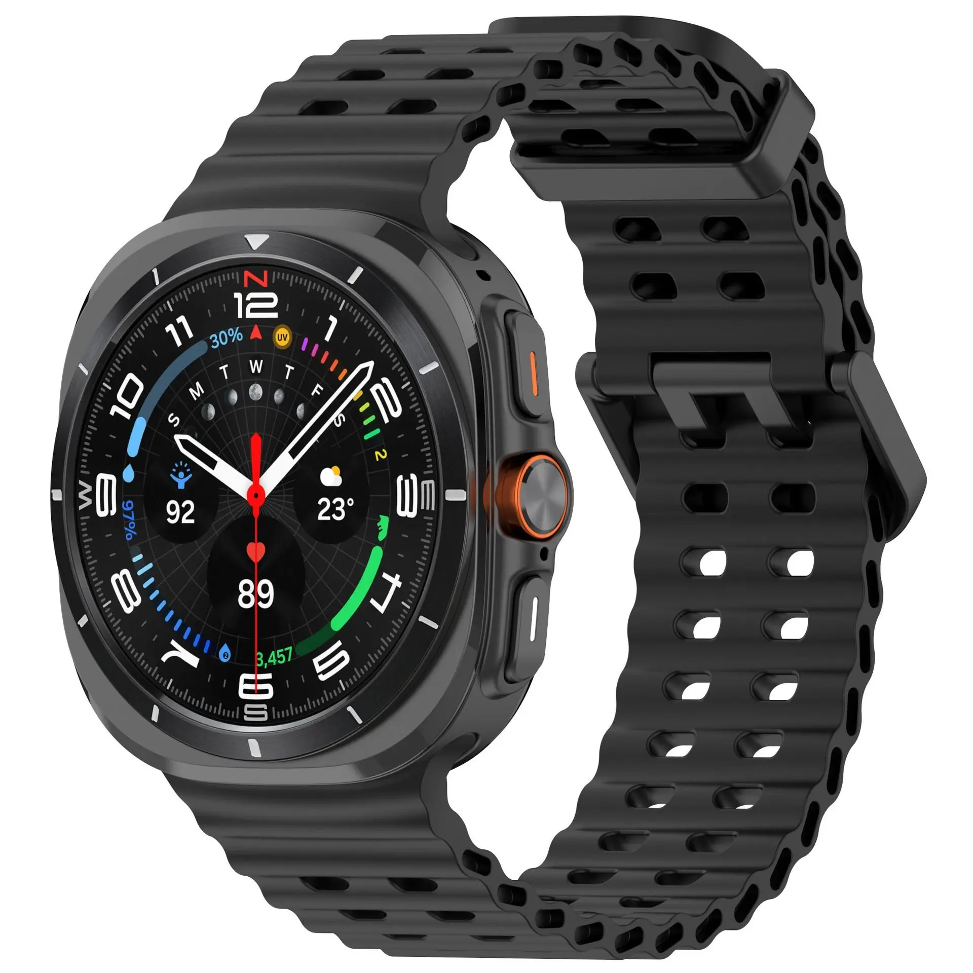 Marine Band For Samsung Galaxy Watch Ultra(2025) Accessories Silicone Sport Bracelet Correa Galaxy Watch Ultra2 Ultra 47mm Strap image 4
