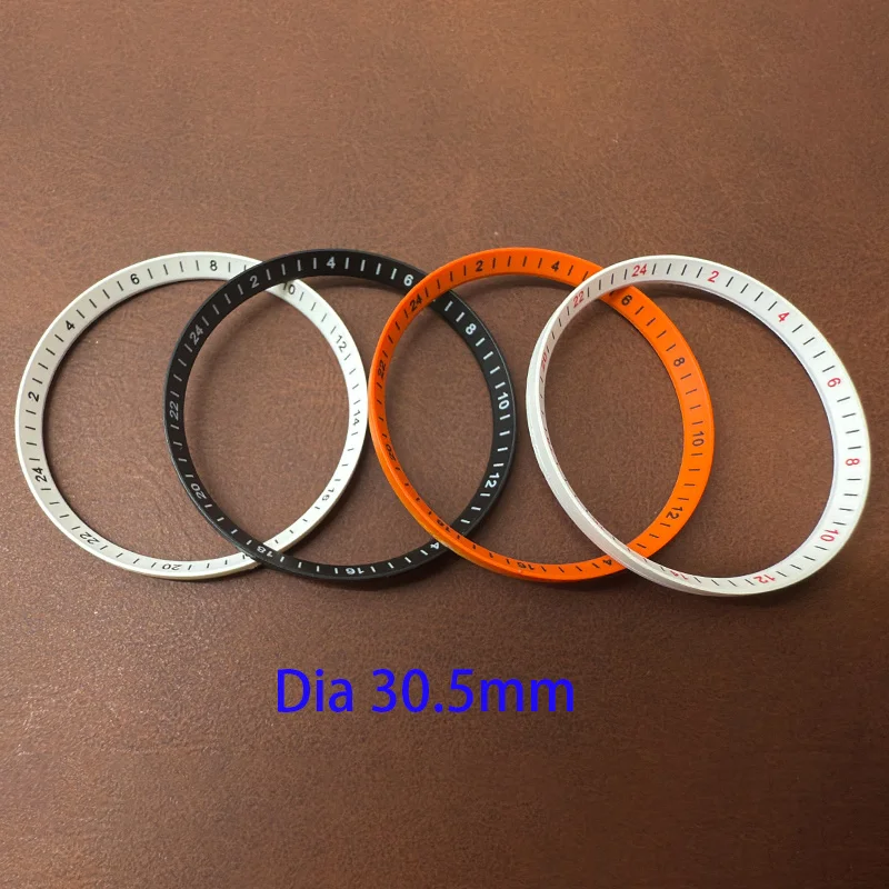 

30.5mm SKX007 Replace Chapter Ring Fits SKX009 NH35 NH36 SRPD Watch Cases Plastic Inner Ring Men's Watch Case Refit Parts