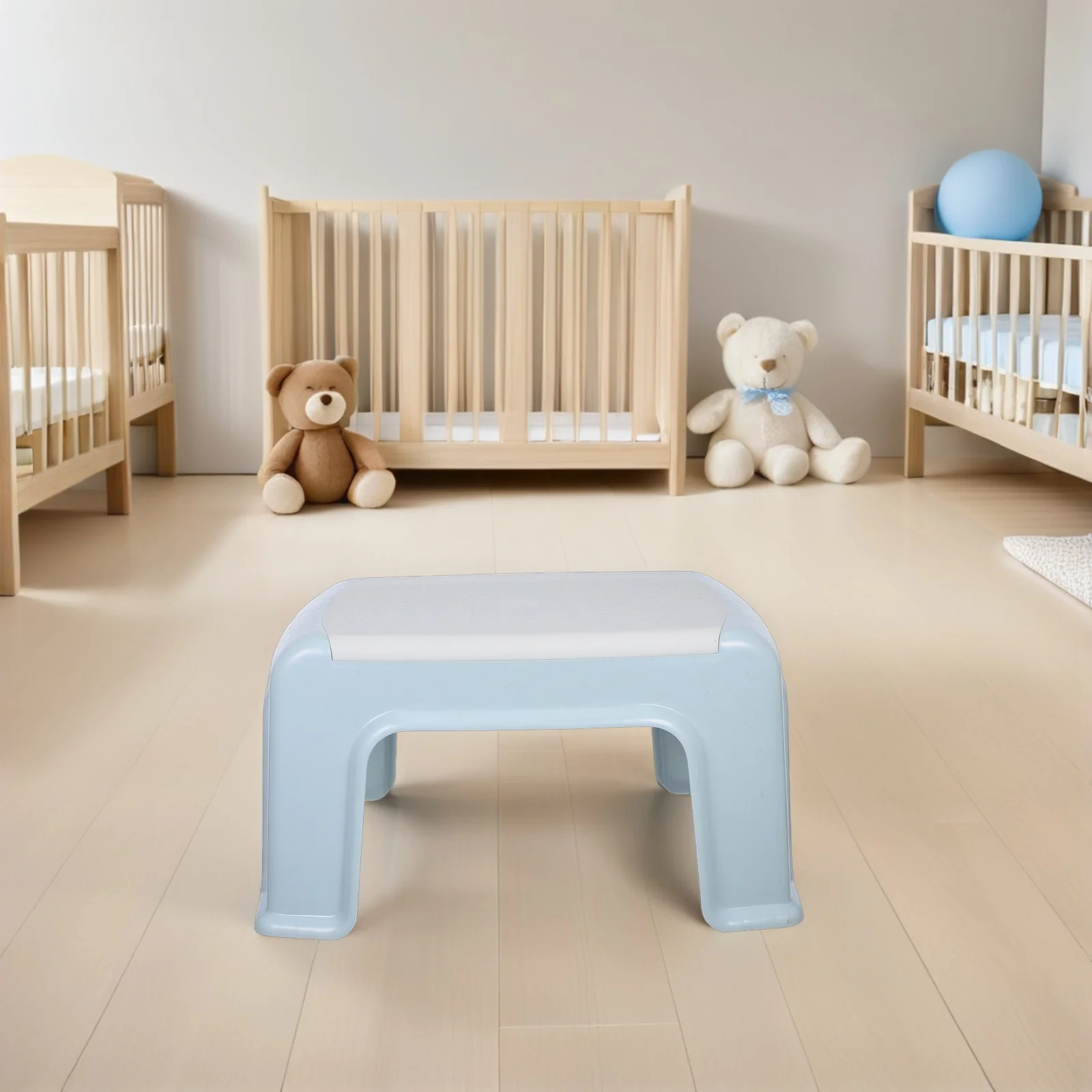 Shoe Changing Stool Lightweight Plastic Step For Bathroom Kitchen Bed Non-Slip Footrest Small Climbing