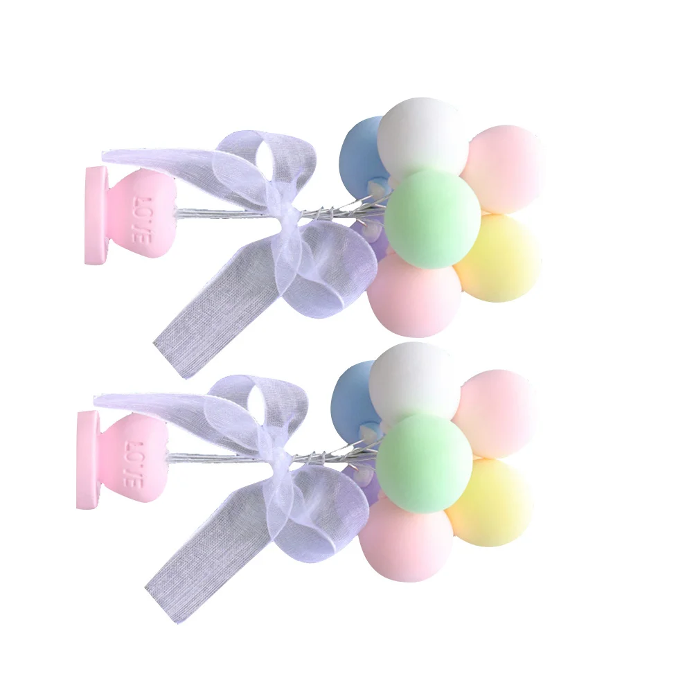 

2 Pcs Personality Balloon Ornaments Balloons Party Decorations Home Desktop Layout