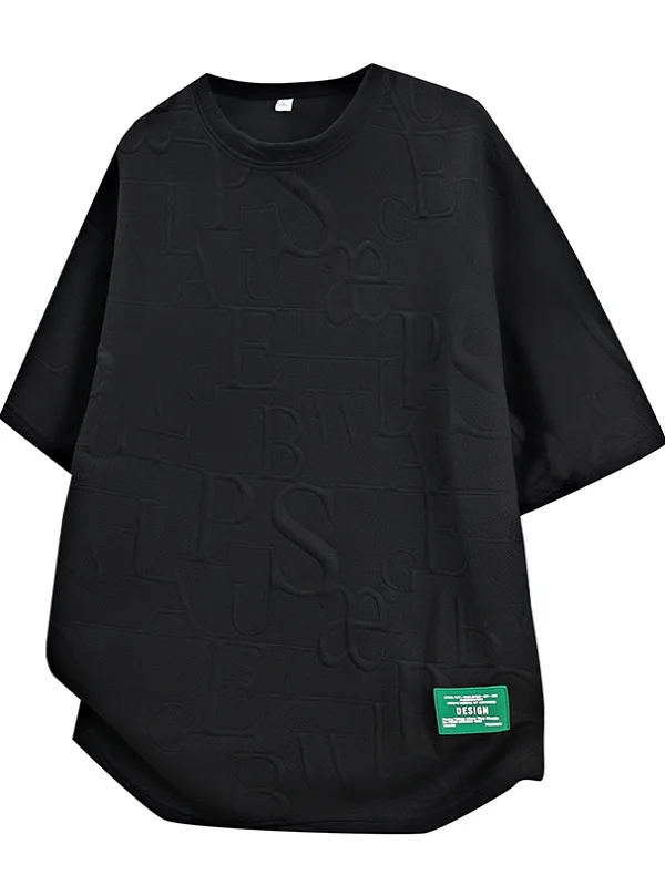 

Мужская футболка с коротким рукавом, свободного кроя, с круглым вырезом, летняя, дышащая, из смесового полиэстера, повседневная, бренд JXAETE, новинка 2025 года.