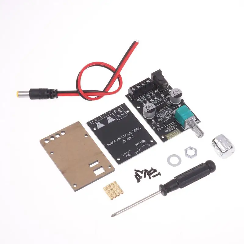 

1 Set Bluetooth 5.0 Wireless Stereo Board 50Wx2 Mini Digital Power Amplifier DC 5-24V Audio Amplificador For Home Theater