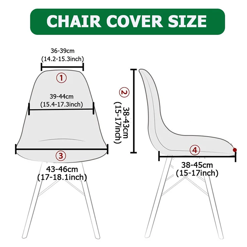 Velvet Scandinavian Chair Cover Solid Color Dining Chair Cover Armless Chair Cover For Kitchen Living Room Office Chair Cover