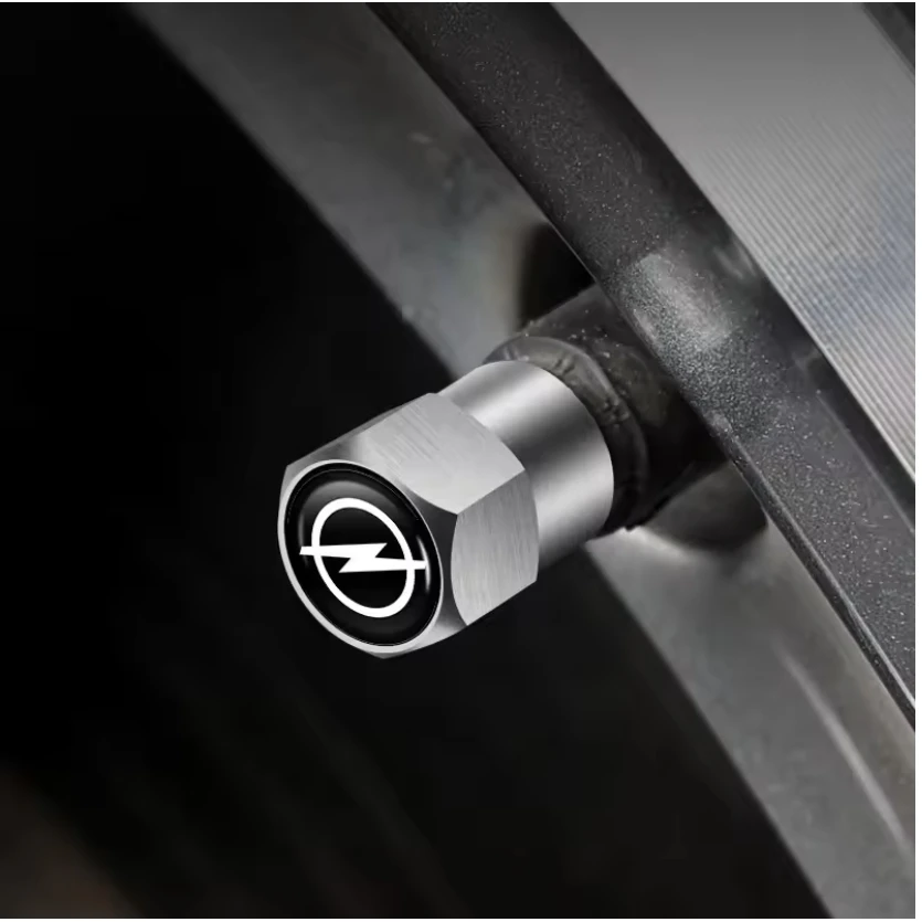 Bouchons de Valve de pneu de roue de voiture, 4 pièces, accessoires de rénovation compatibles Opel Astra j Insignia Astra Corsa Zafira Mokka Vivaro Meriva GT