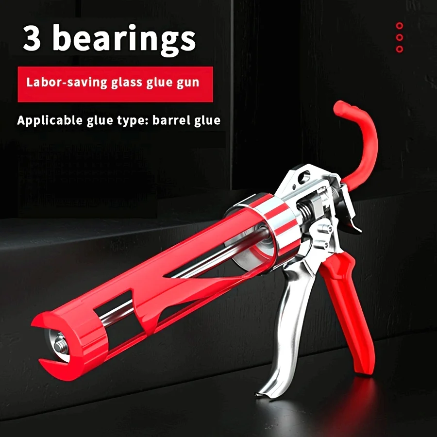 

Special glass glue gun,bearing structure,automatic glue cutting, labor-saving adjustable stroke, universal labor-saving glue gun