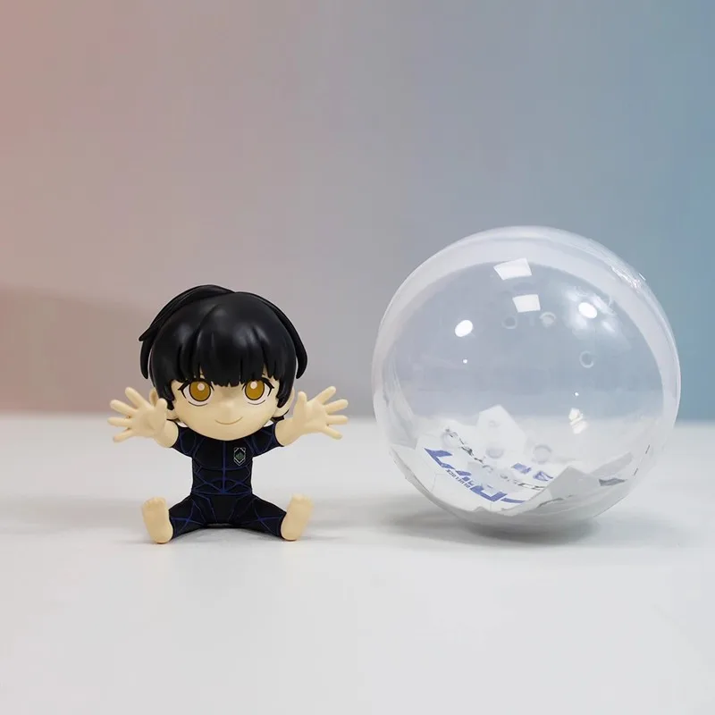 Echte SO-TA Blue Lock Anime Football Mini Figure Blind Box Capsule Toy Desktop Ornament Klaar om te verzenden Trendy cadeau voor jongens