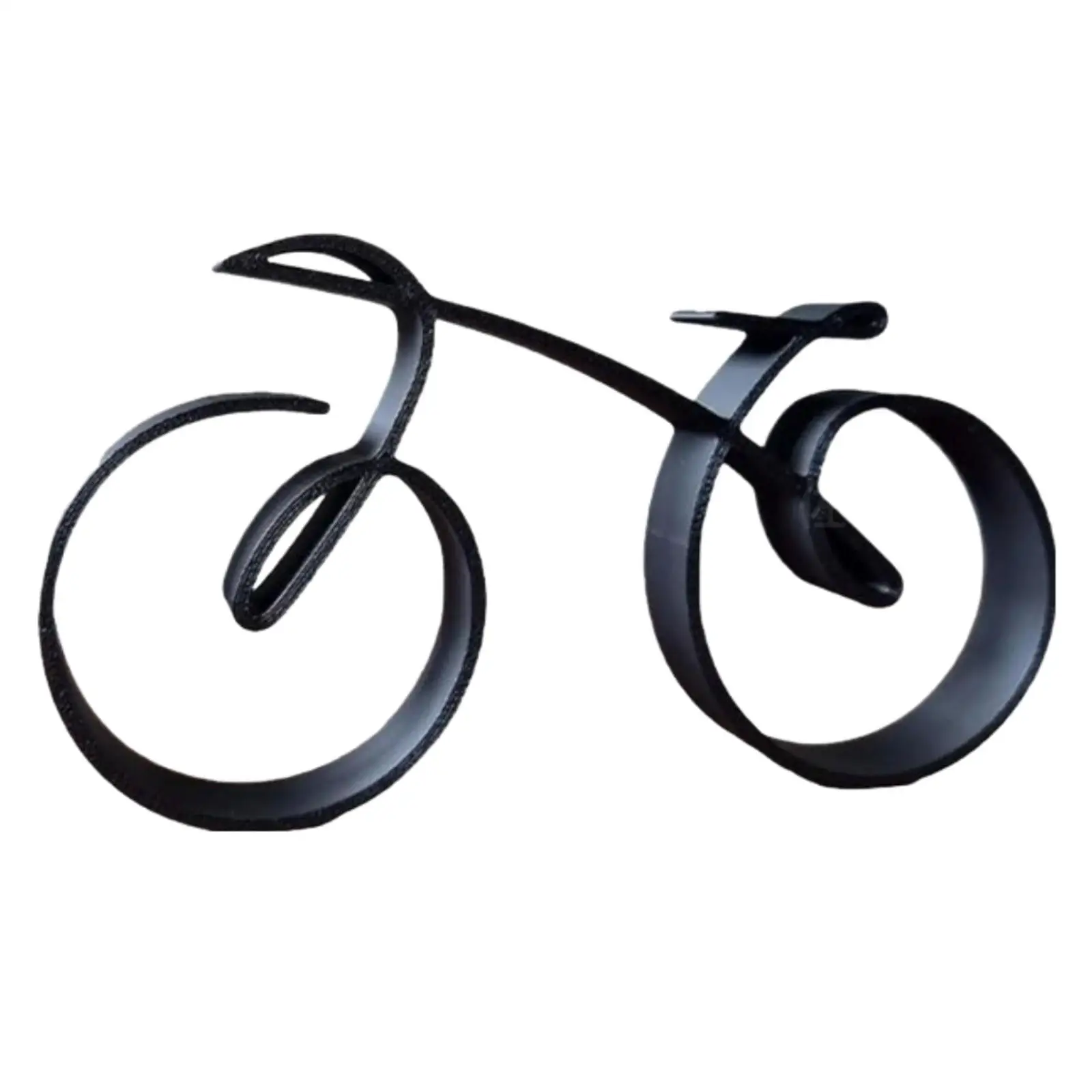 Bicycle Sculpture Black Metal Collections for Bicycle Lovers Mini Room Decor