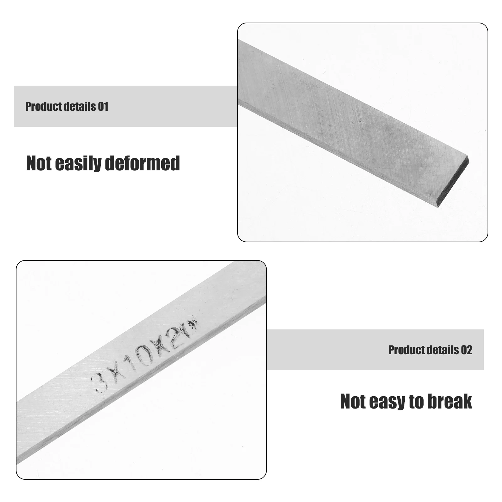 

High Speed Steel Flat Bar Metal Stock For Diy Knife Making Craft Compact Size Professional Tool Replacement