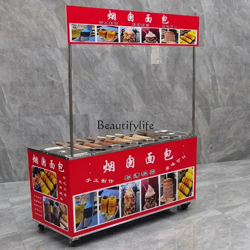 

56Chimney Bread Machine Commercial Gas Fully Automatic Rotating Tabletop Bread Equipment