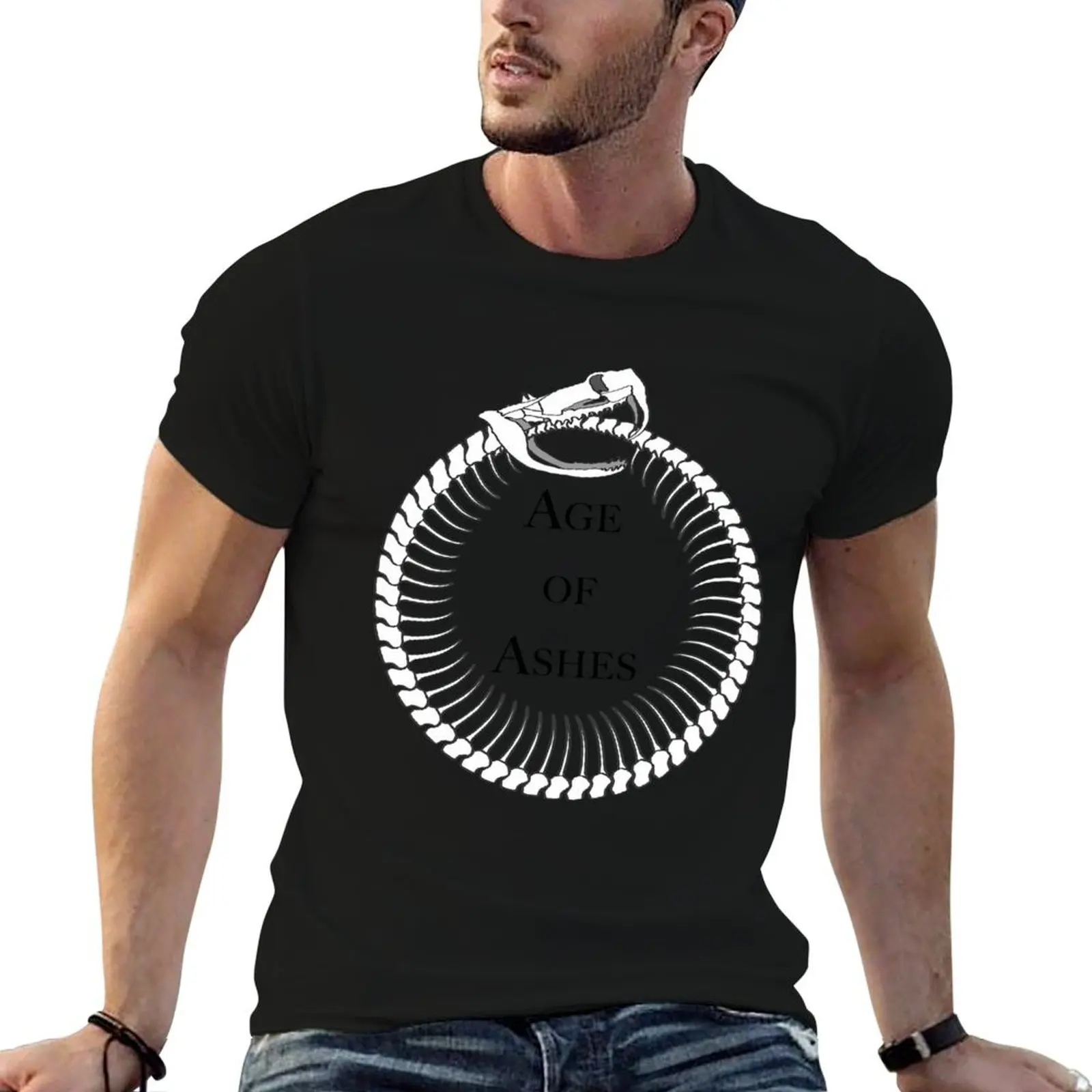 Gothic: Age of Ashes Larp Logo T-Shirt Short sleeve tee man clothes mens clothing