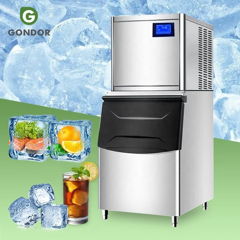 Granular Ice Cube Maker Making Automatic 95 - 2000 Kg 1 Ton