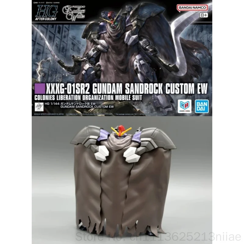 

Bandai Genuine Gundam Sandrock Custom EW HG 144 XXXG 01SR2 Gundam W Mobile Suit Assembly Model for Anime Collectors