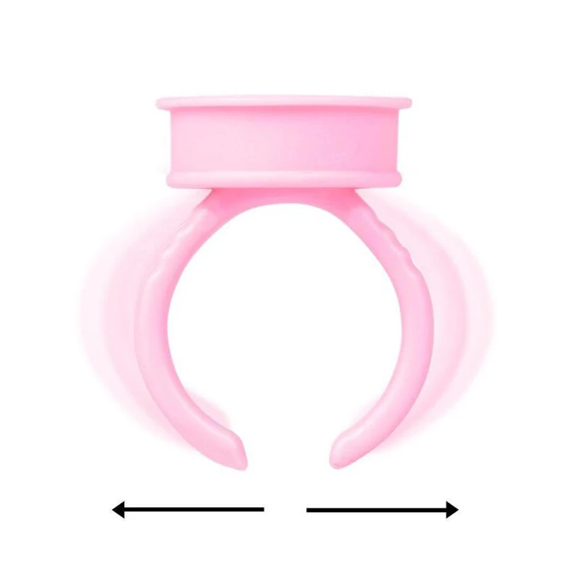 Tattoo Ink Ring Cup Tattoo Pigment Pink Cup Eyelash Flowering Glue Ring Holder Tattoo Color Bowl Tattoo Accessories Tools