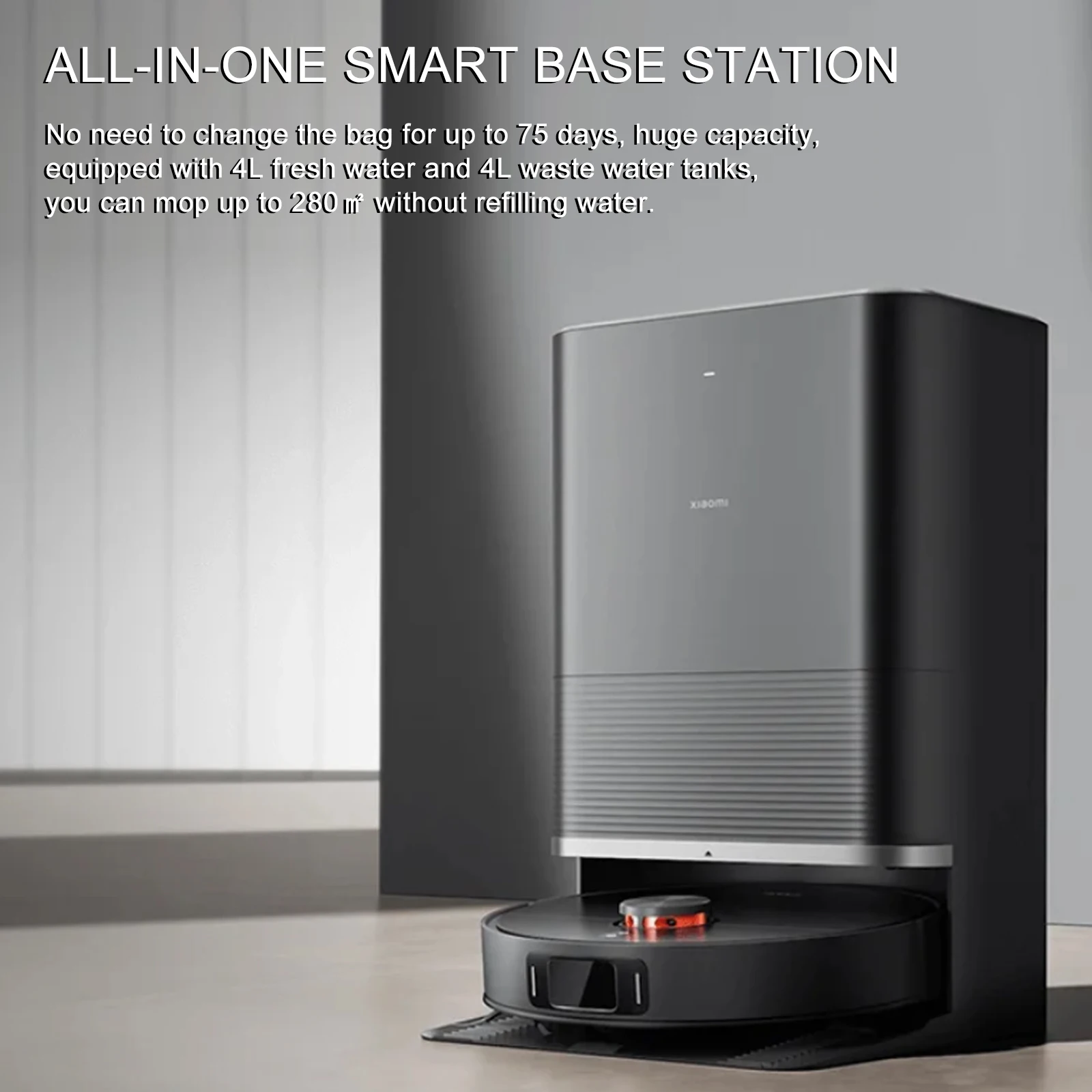 الإصدار العالمي من Xiaomi Robot Vacuum X20 Max للتحكم الصوتي، مجموعة الغبار الأوتوماتيكية، مسح المنزل بالكامل، تنظيف سائل الشعر