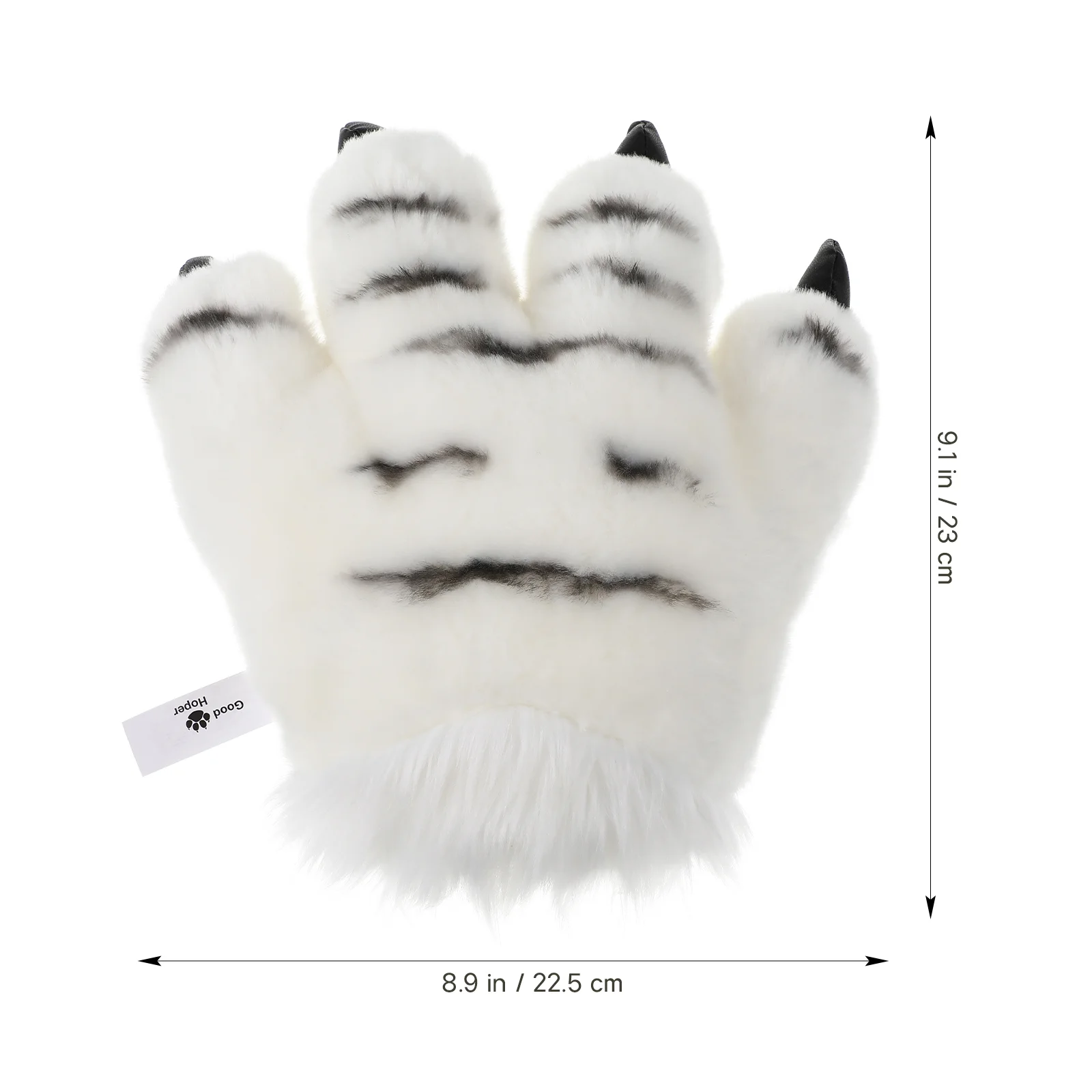 Gloves Clawcostume Paw Furry Claws Paws Plush Adult Wolf White Fursuit Catpalm Party Favors Hand Halloweencosplay