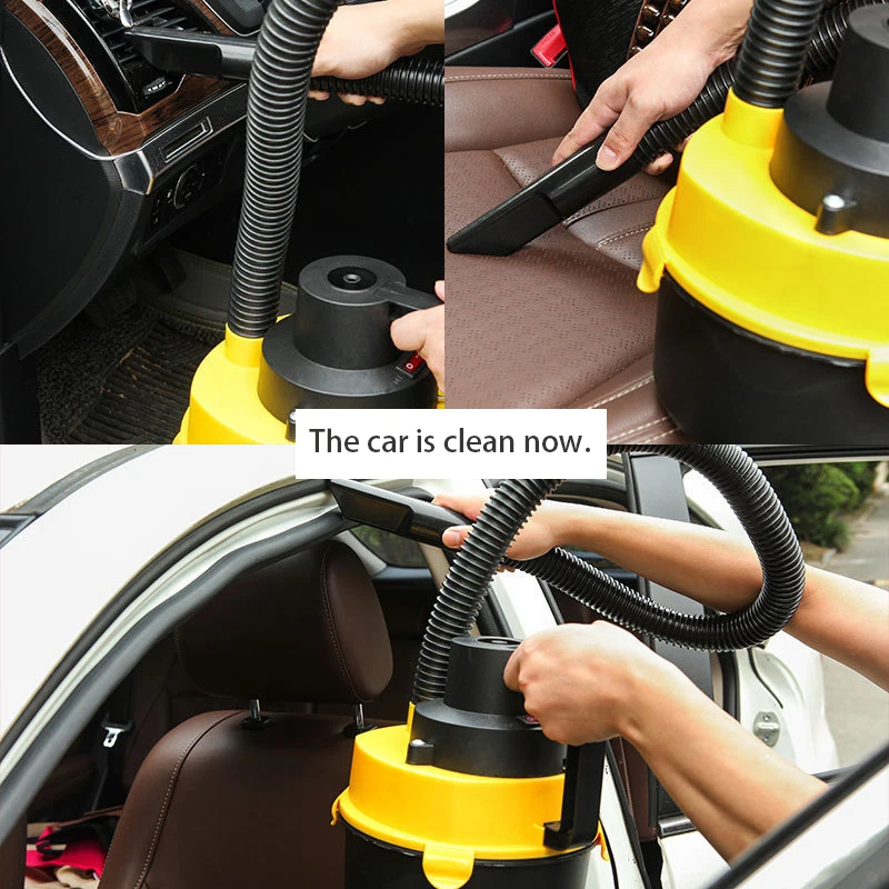 Portable Car Vacuum Cleaner High Power Wet Dry Dual Use Dust Catcher Universal Cleaning Tool Auto Interior Pet Hair Dust Removal