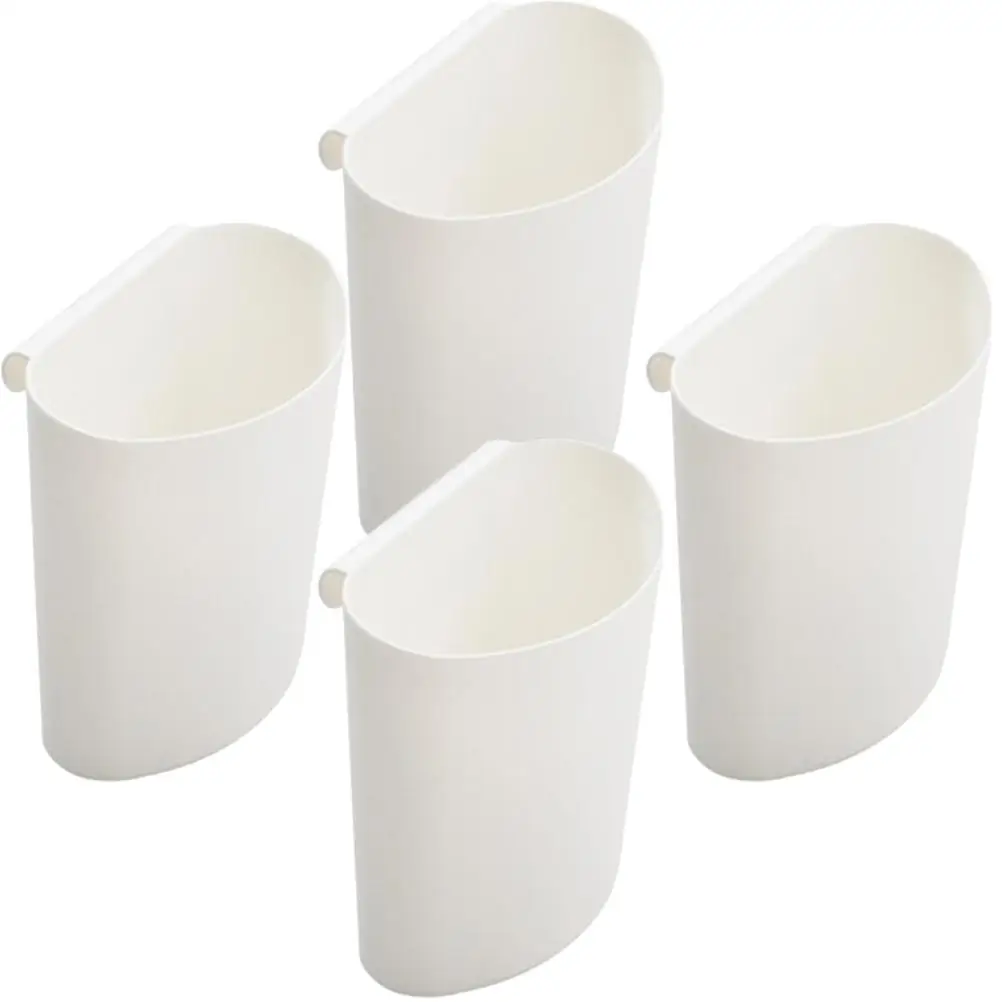 

4 Pcs Cart Small Hanging Basket Supplies Rolling Accessories Trash Can Cup Holder