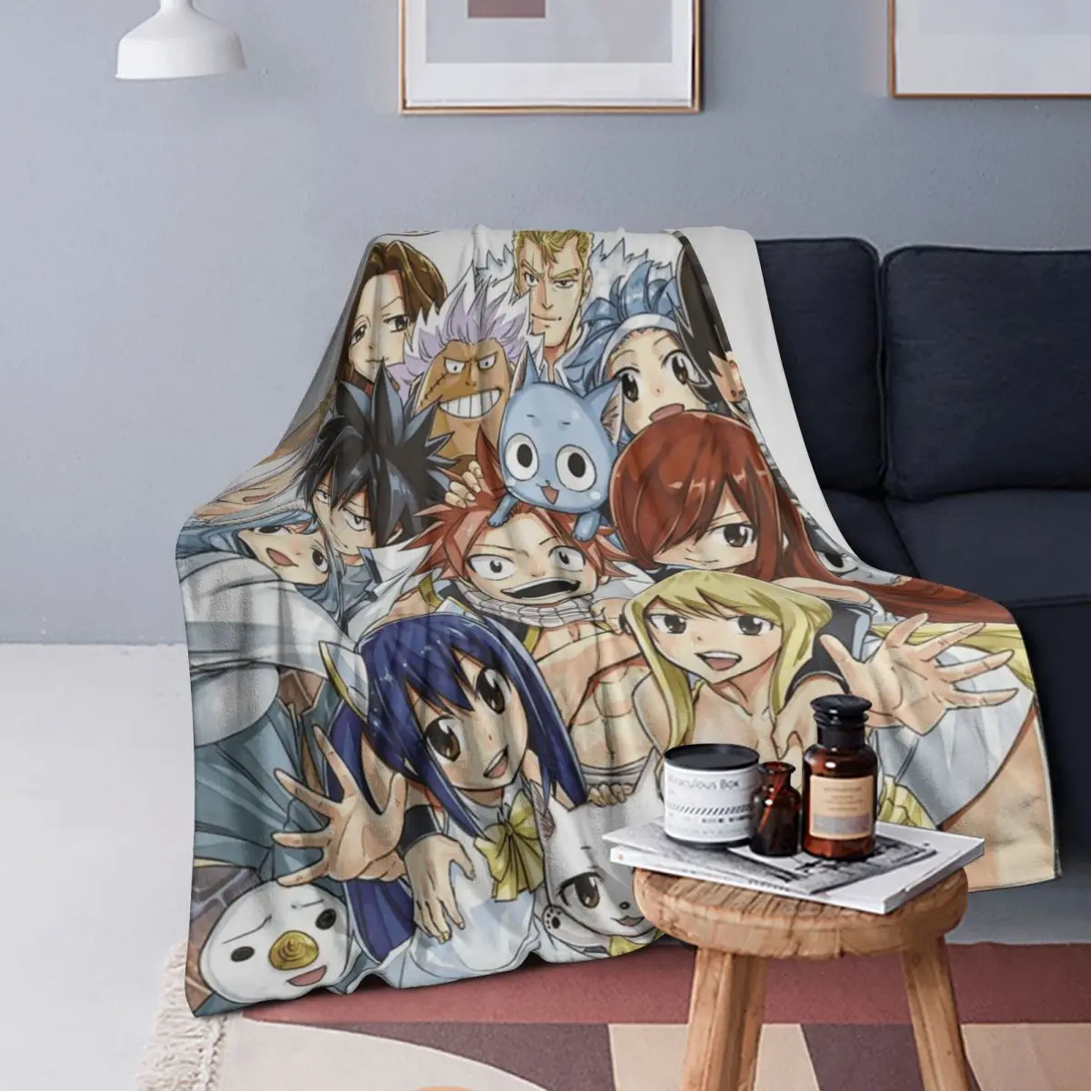 

Fairy Tail Blanket Soft Warm Flannel Throw Blanket Cover for Bed Living room Picnic Travel Home Sofa