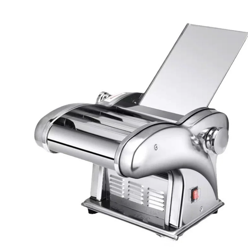 Household small electric noodle press Automatic rolling noodle dumpling skin machine Commercial stainless steel noodle machine