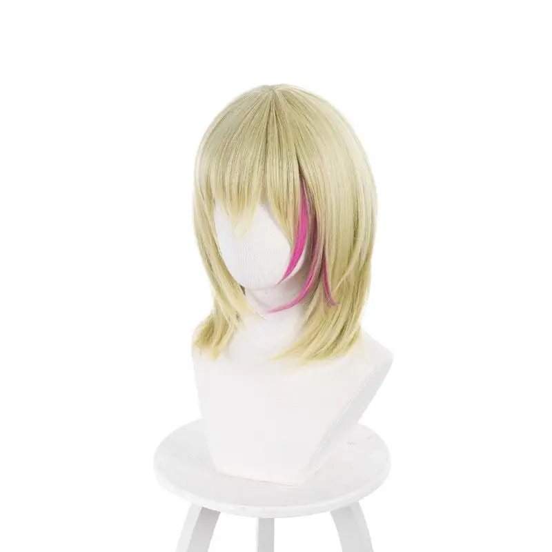 Anime Wonder Egg Priority Kawai Rika Cosplay Wig Women Girls Short Synthetic Heat Resistant Hair Costume Props Accessories