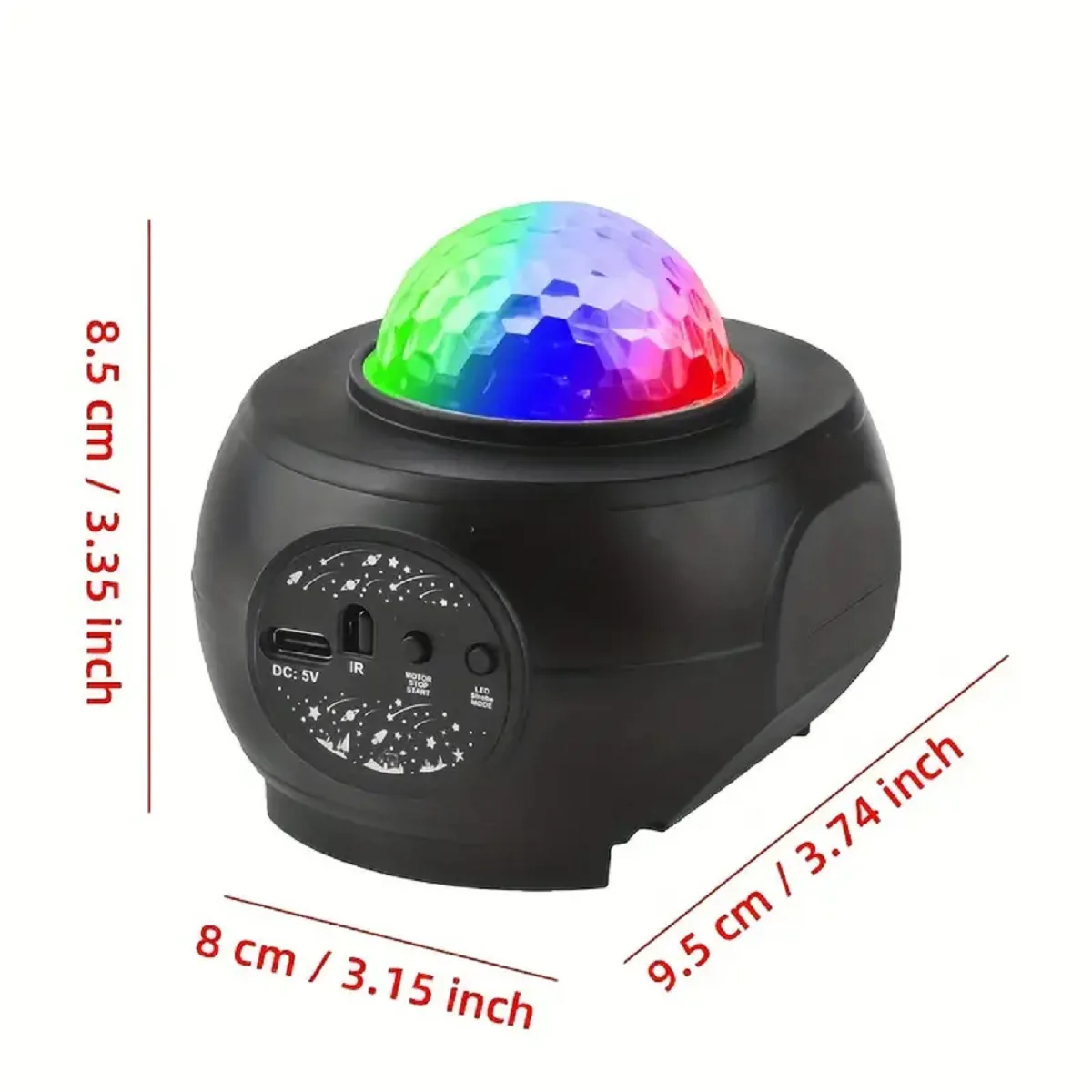 Connettività Bluetooth luce notturna proiettore Galaxy proiettore cielo stellato ruota lampada planetario camera da letto regalo di san valentino