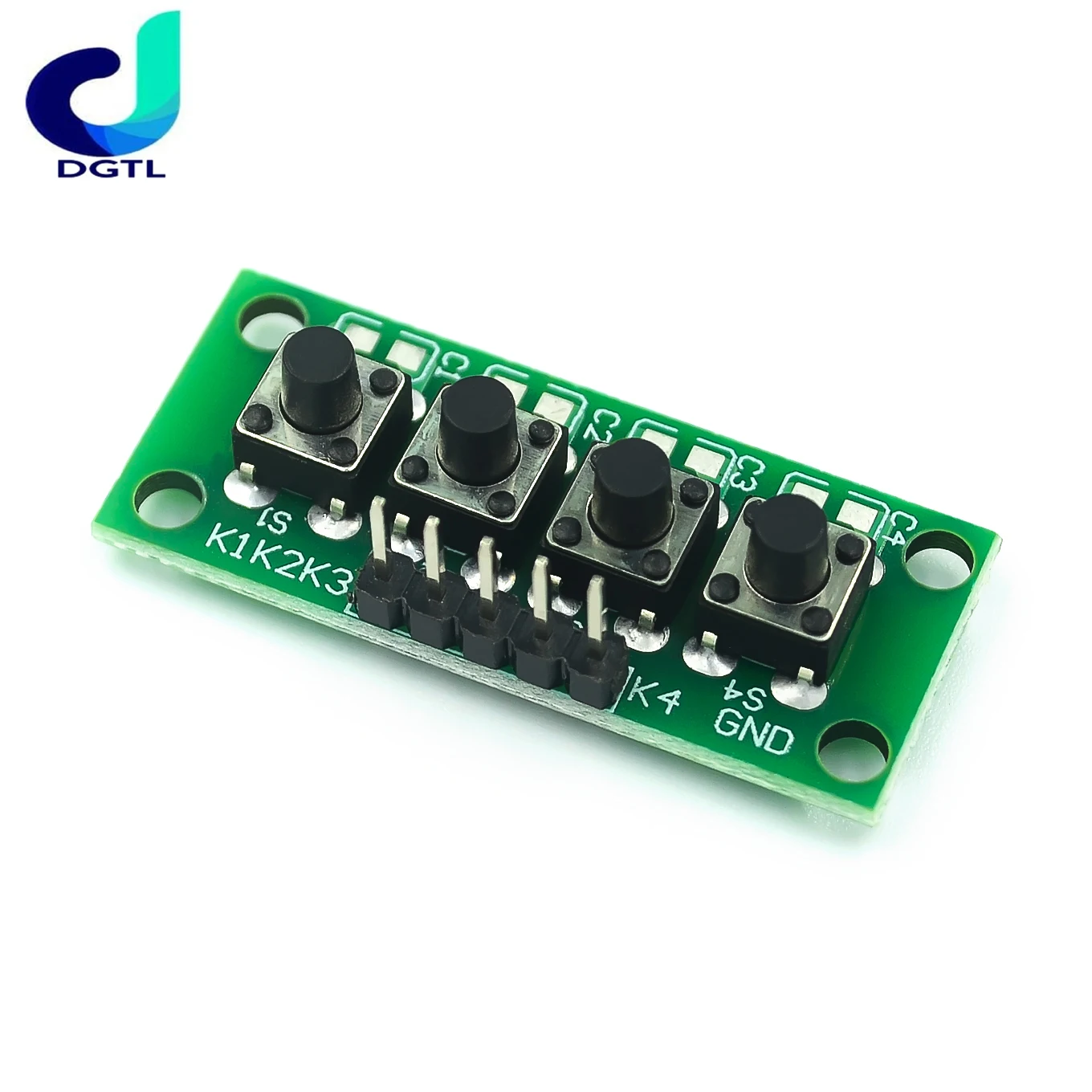 

DIY Kit 1x4 4 Independent Key Button Keypad Keyboard Module Mcu for Arduino Student Class Design Graduation Project Experiment