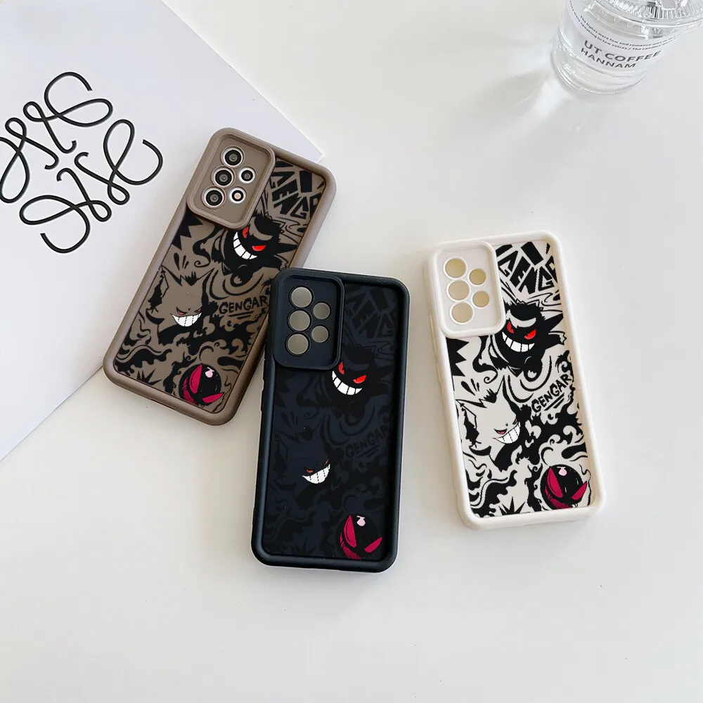 Luxury Pokemon Gengar Phone Case for Samsung Galaxy A56 A17 A15 A16 A55 A54 A26 A36 A34 A35 A14 A07 A06 A25 A24 A52 A33 5G A32 - náhled 2