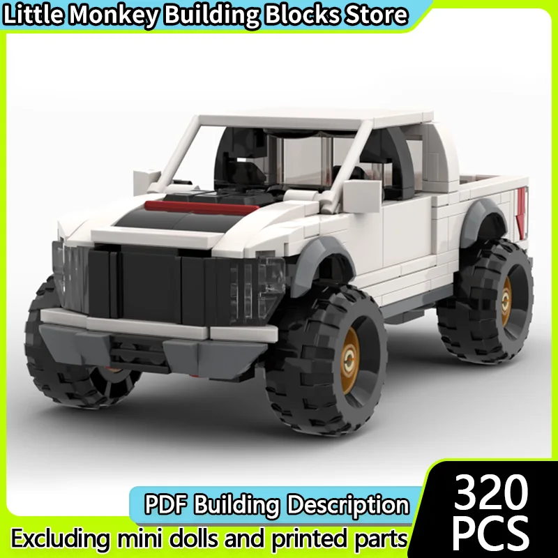 

Speed Racing Car Model MOC Building Bricks Raptor Pickup Truck Modular Technology Children Holiday Gifts Assemble Toys Suit