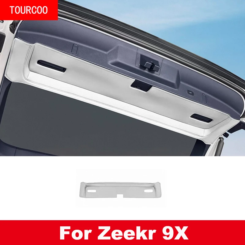 

For Zeekr 9X 2025 2026 Rear Trunk Mat Leather Anti-dirty Pad Tailgate Protective Sticker Accessories