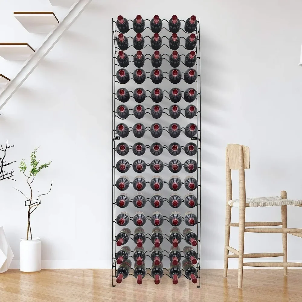 

Wine Rack 75 Bottles Wine Storage Freestanding Floor, Wine Bottle Holder