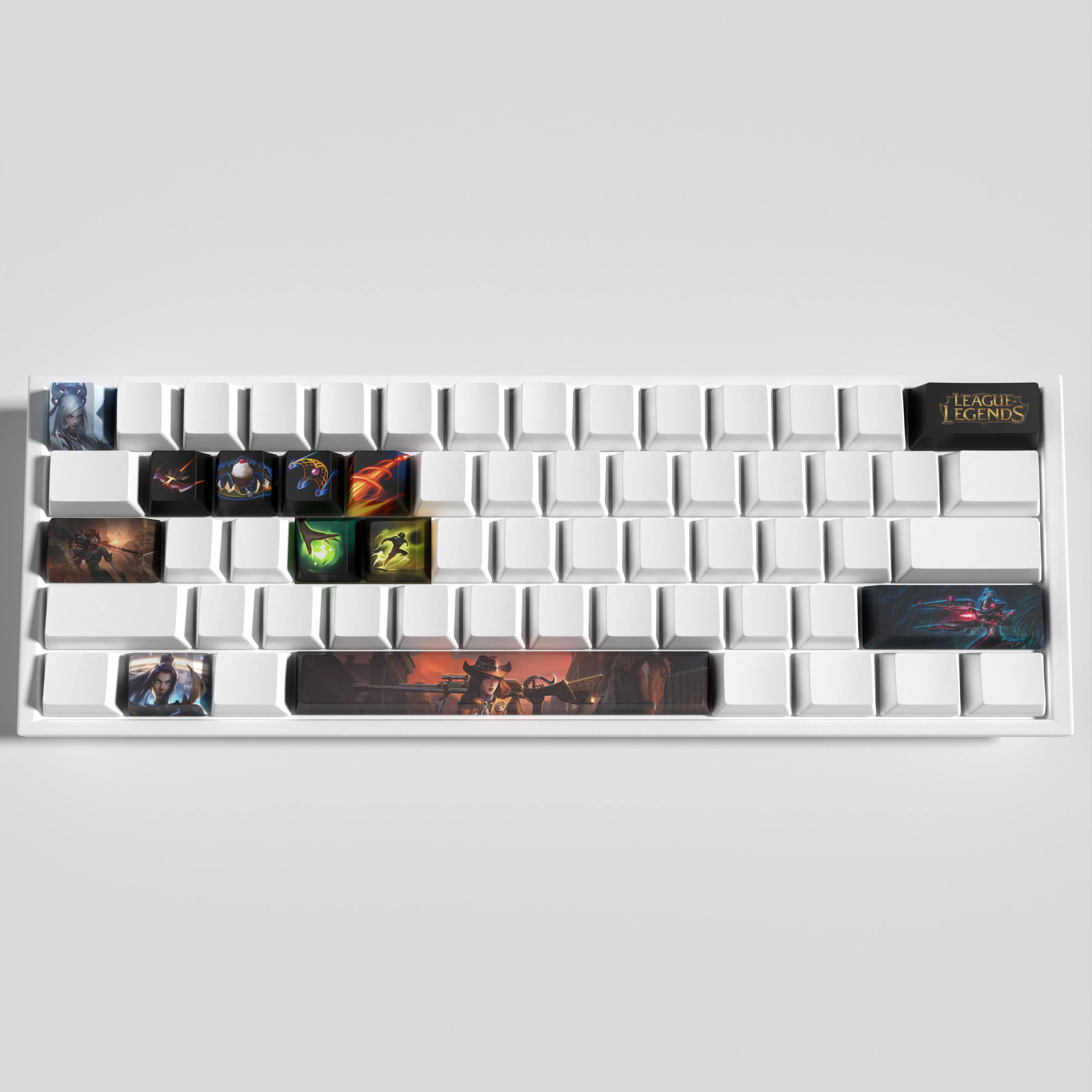 Caitlyn keycaps League of Legends keycaps  game keycaps OEM Profile 12keys PBT dye sub keycaps