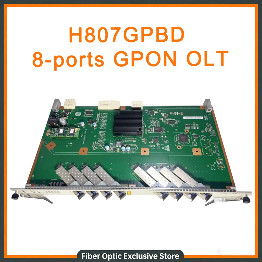 Używana karta interfejsu H807 GPBD 8-portowa GPON OLT C+ pasuje do MA5608T MA5683T MA5680T OLT
