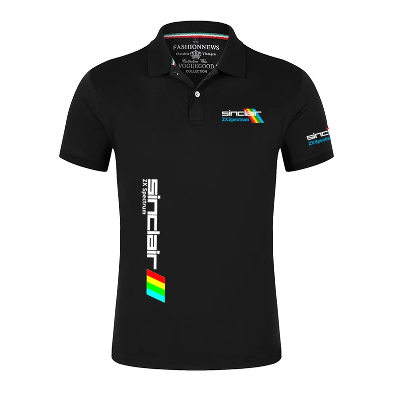 Sinclair Zx Spectrum-Camiseta de manga corta para hombre, Polo clásico, informal, ajustado, de verano, 2024