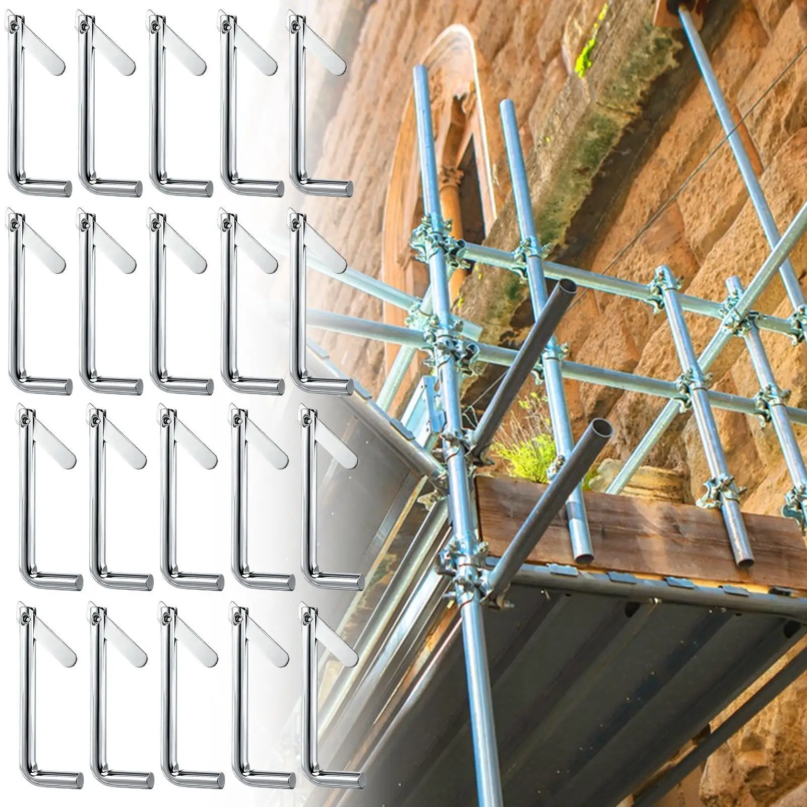 ملحقات السقالات تبديل السحابات التجنيب المقاومة للصدأ 20 قطعة دبابيس قفل سقالة قابلة للفصل لبناء المقاولين #4