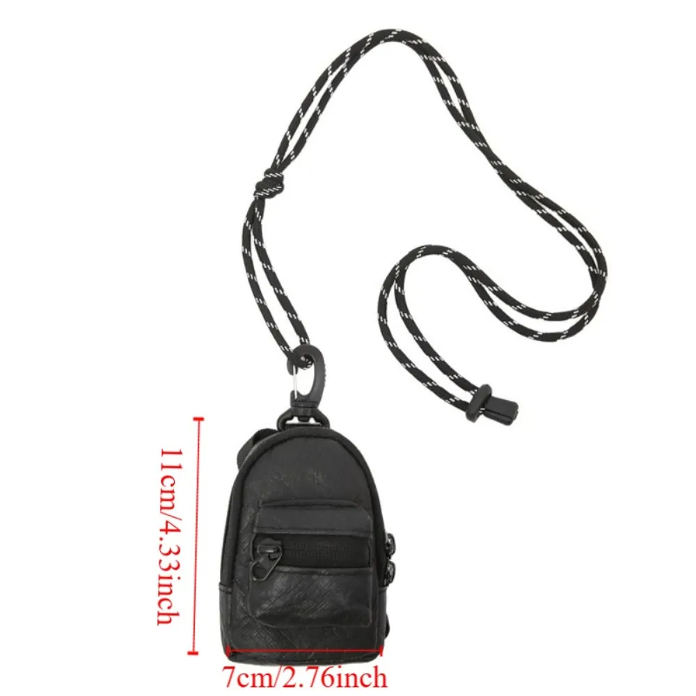 Waterproof Men Coin Purse Pendant Mountain Keychain Korean Ins Style Small Storage Bag Nylon Lightweight Men Mini Wallet