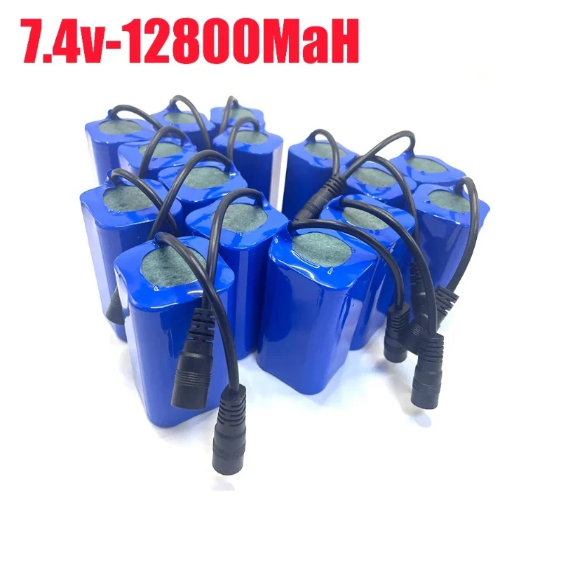 2S2P البطارية الأصلية 7.4 فولت 12800 مللي أمبير جودة عالية 18650 بطارية أيون الليثيوم حزمة قدرة عالية قارب نموذج لعبة إلكترونية البطارية #3