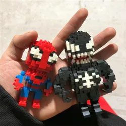 Blocos de Construção Disney-Vingadores, Micro Diamante, Pequenas Partículas Montadas, Homem De Ferro, Brinquedo Homem-Aranha, DIY