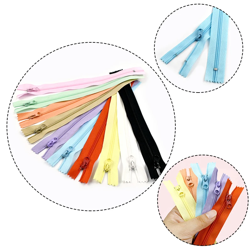 

5/10/20Pcs 3# Sewing Nylon Zipper 20cm Close-End Zips Tape for Clothes Closure Zip Pocket Decor Zippers Repair Kits Accessories