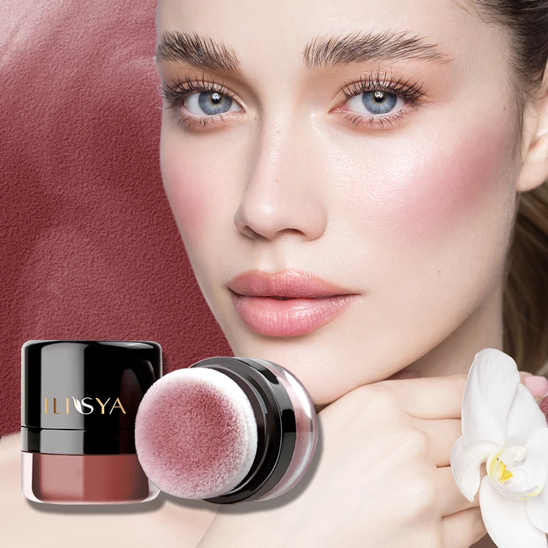 Ilisya Donkerrode Herfstbessen Blush Poeder Matte Lichtgewicht, Gladde, Langdurige Gezichtsverbeterende Make-Upkleur