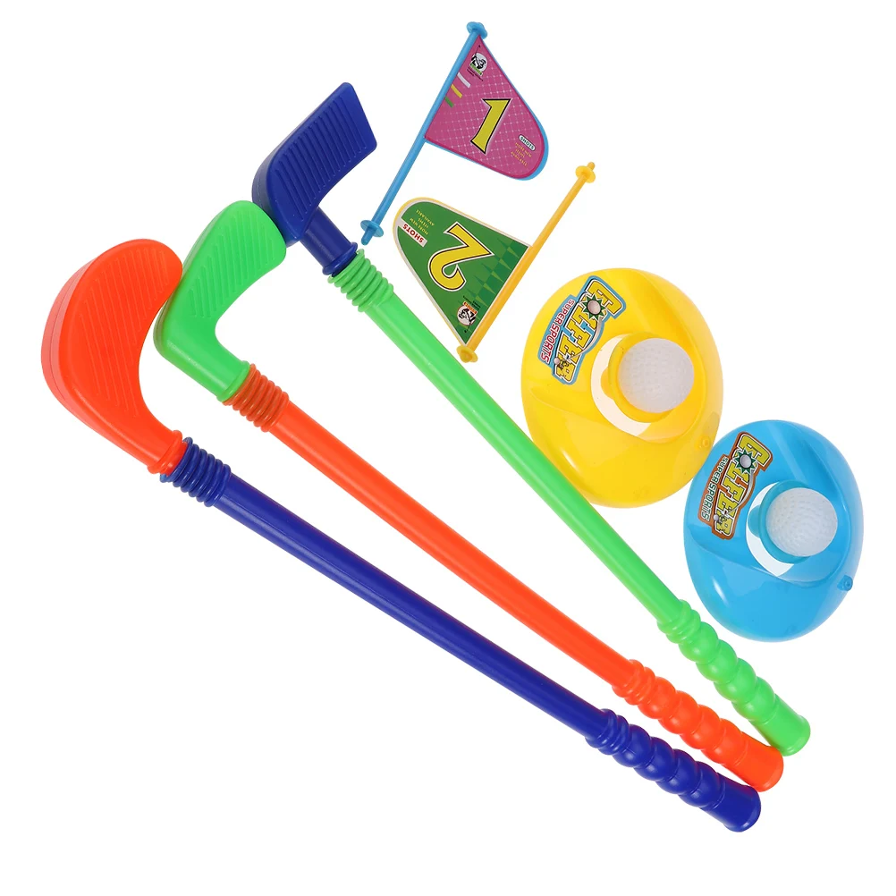 Golf Set Toddler Boy Outdoor Toys Kids Game Golfs Suits Plastic Golfer for Children Parent-child