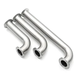 304/316L Stainless Steel 90 Degree Elbow Tri Clamp Long Extension 25 38 51mm Tube Sanitary Pipe Fitting Homebrew 1