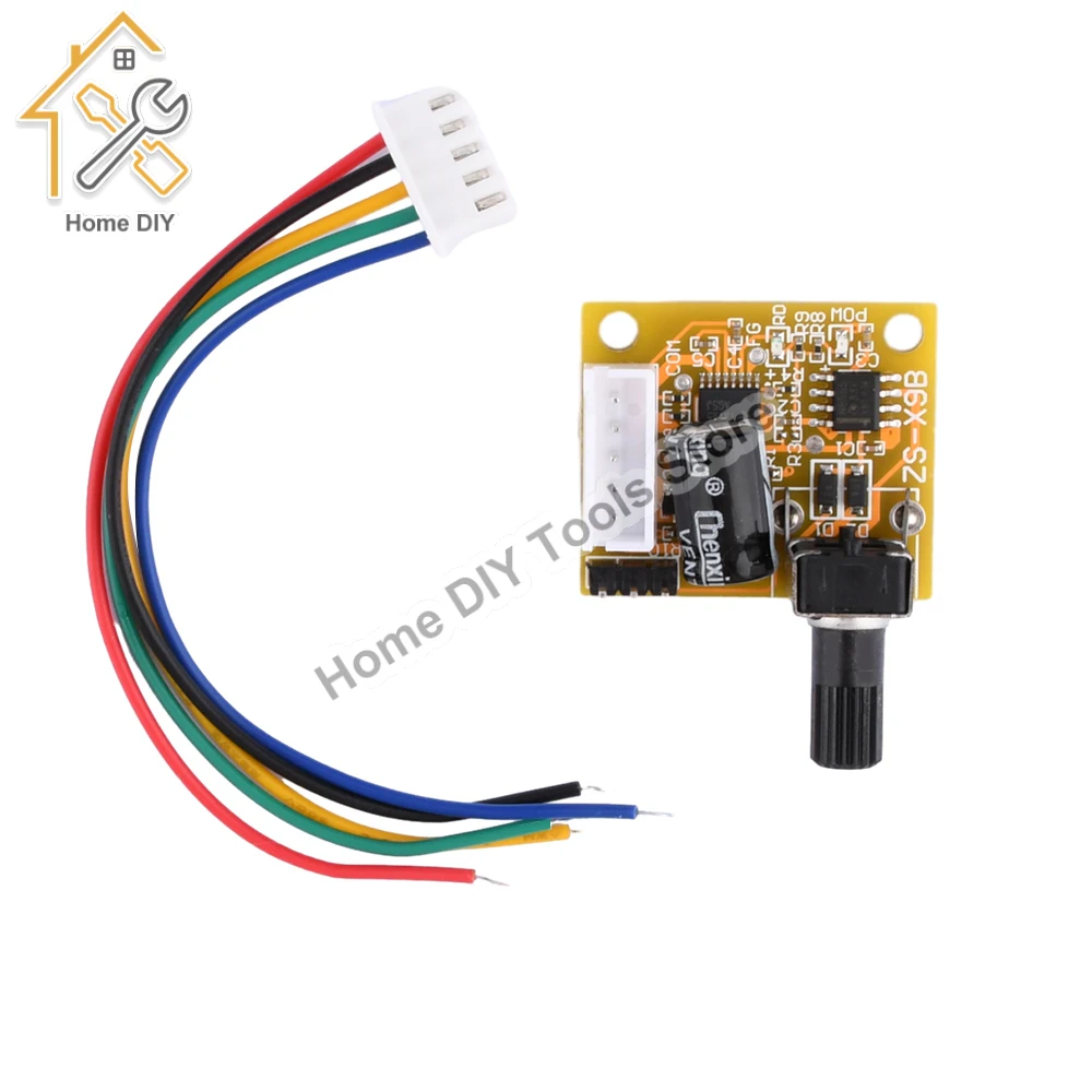 Imagem -02 - Bldc 3-phase Brushless Motor Driver 2a 15w dc Controlador de Velocidade do Motor Módulo de Placa Sensorless dc 5v12v 15w