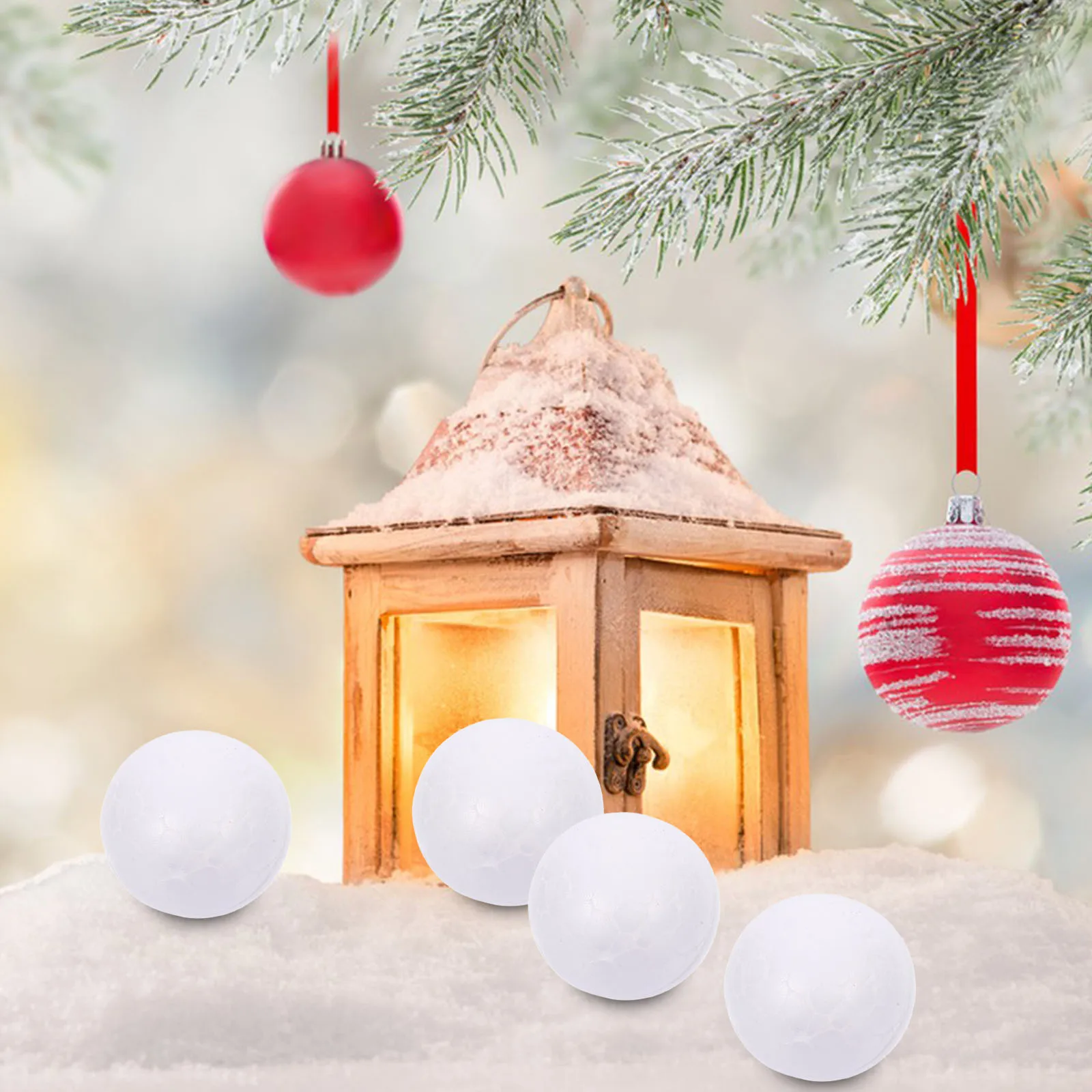 

100 Pcs Foam Ball Smooth Blank Balls Small White Artists Spheres Craft for Decorations Party Painting Crafts