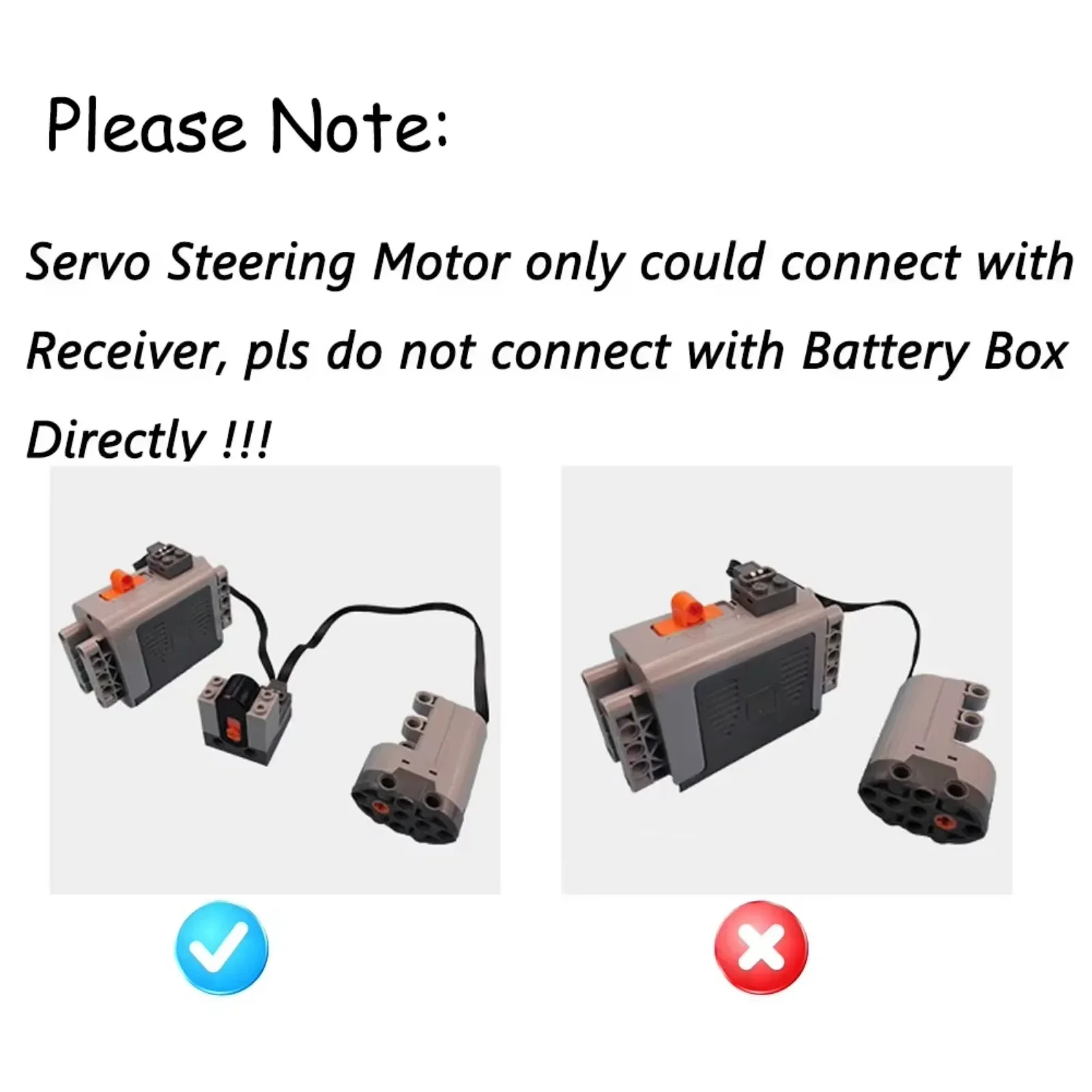 7PCS MOC Technology L M XL Motor Servo Building Blocks Kit with IR Remote Control 8881 AA Battery Box for legoeds PF 8883 88003