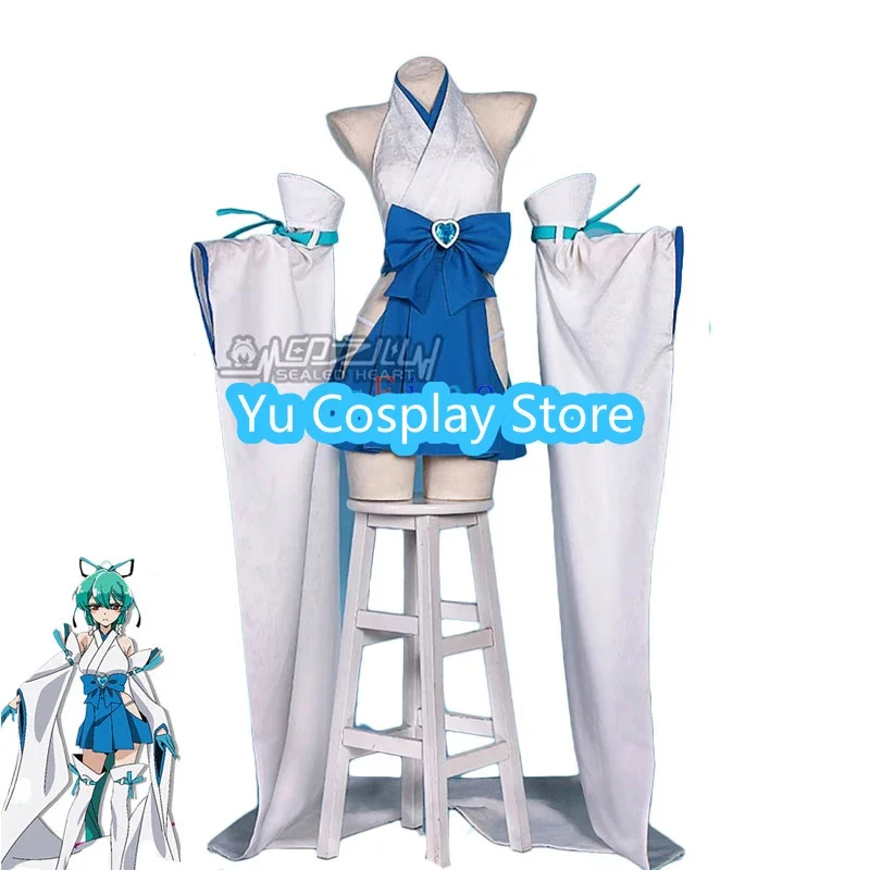 Anime Gushing over Magical Girls The Verglas Maiden Cosplay Costume Fancy Party Kimono Dress Halloween Uniforms Custom Made