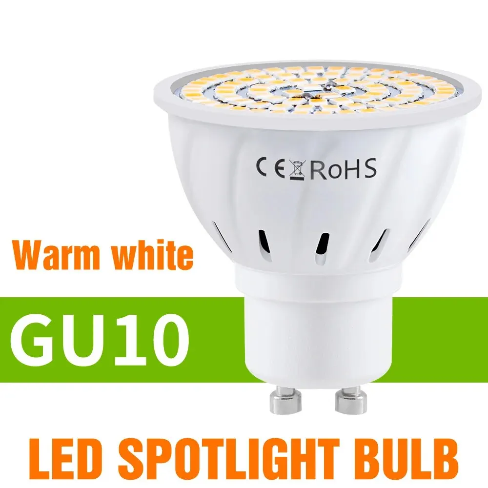 Gu10 Led Gloeilamp Mr16 Spotlight E27 Plafondlamp Ac 220V Woonkamer Gu5.3 Indoor E14 Home Slaapkamer Zachte Verlichting B22 Cool/Warm