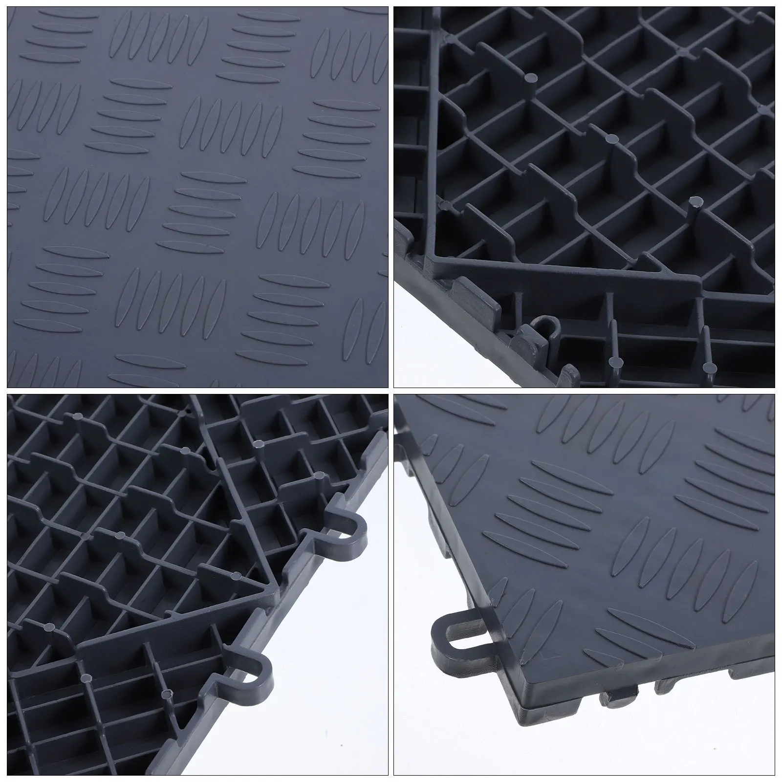 Engrossado intertravamento antiderrapante telhas de piso de garagem painel de grade de plástico durável para casa ginásio ao ar livre deck resistente a manchas de óleo