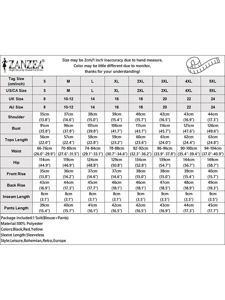 Zanzea-女性用ボヘミアンショーツスーツ、ノースリーブタンクトップとズボンセット、プリントトラックスーツ、カジュアルな休日の衣装、夏、2個、2024